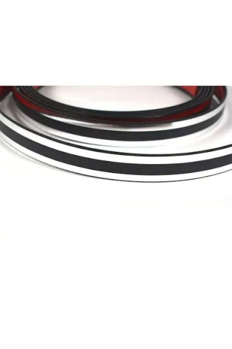 Trend Garaj Çift Şerit Krom 15 mm 3 Metre Nikelaj Şerit