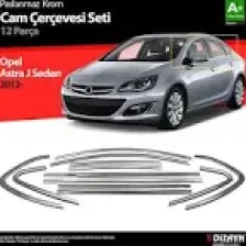 S-Dizayn Opel Astra J SD Krom Cam Çerçeve Seti 12 Prç 2012 Üzeri (Bütün-Formlu)