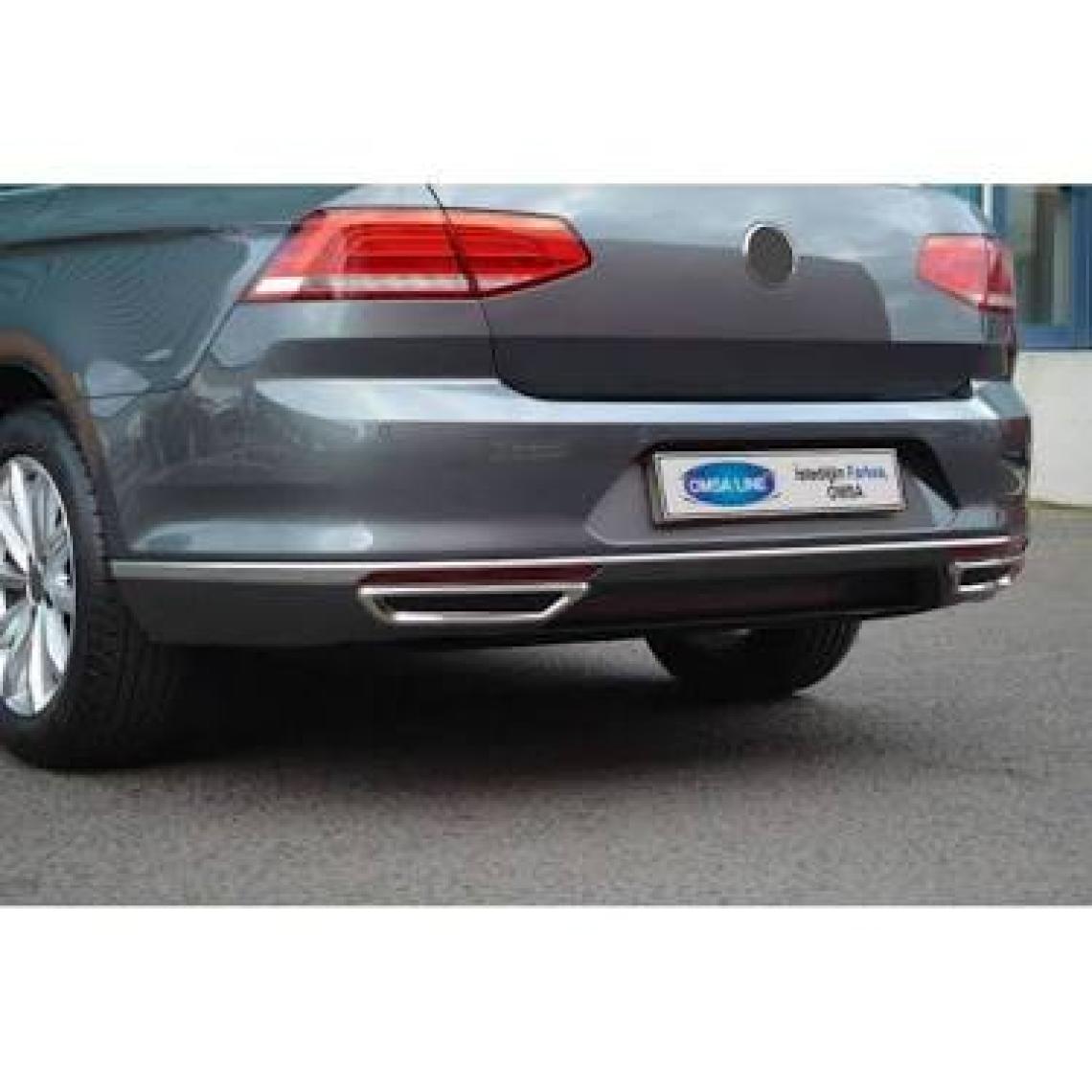 OMSA VW Passat B8 Krom R Line Difüzör Egzoz Çerçevesi 2015-2019 Arası