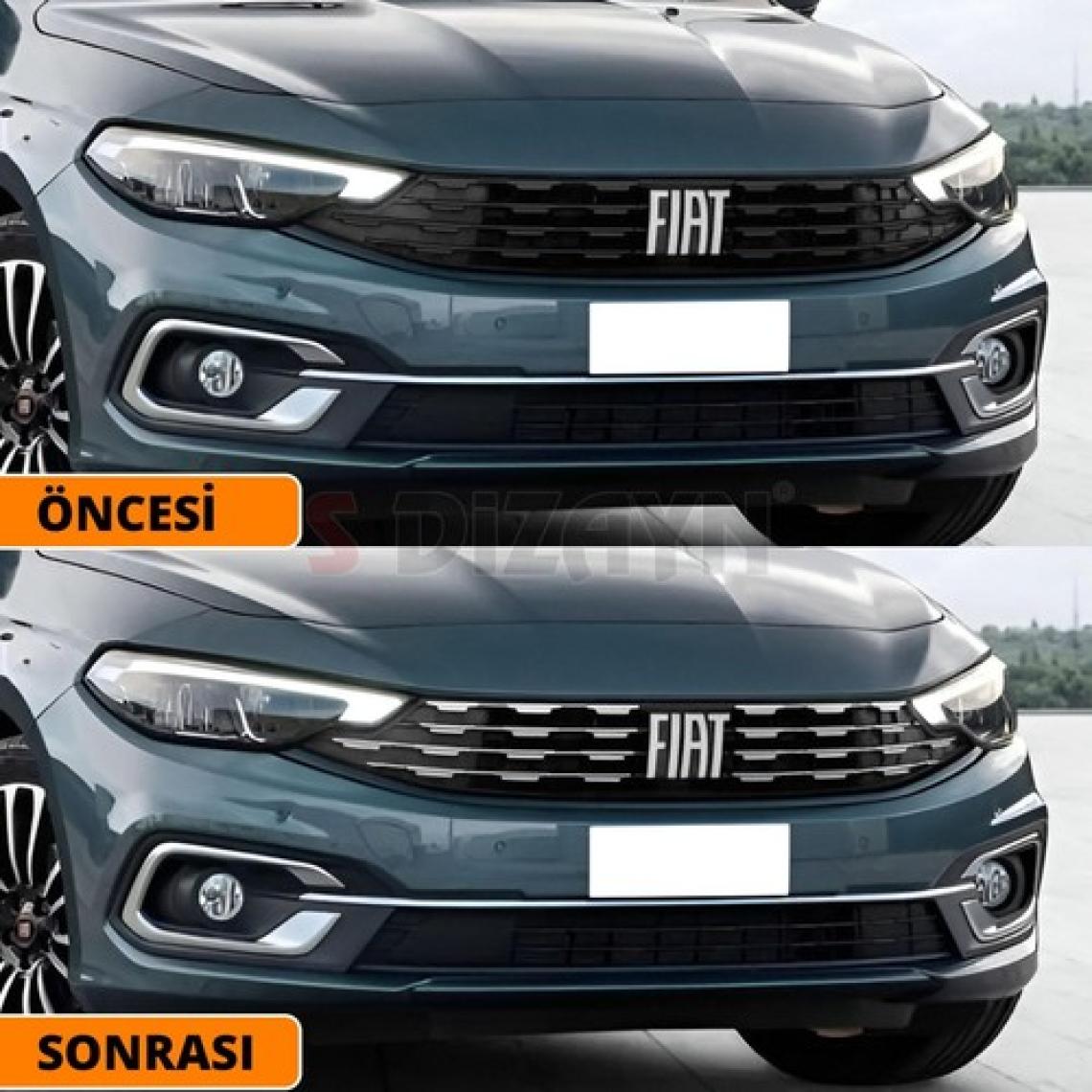 S-Dizayn Fiat Egea Sd Krom Ön Panjur Diamond Model 8 Prç 2020 Üzeri
