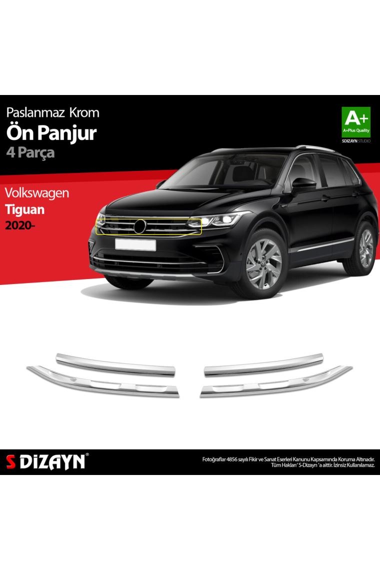 S-Dizayn VW Tiguan Krom Ön Panjur 2020 Üzeri
