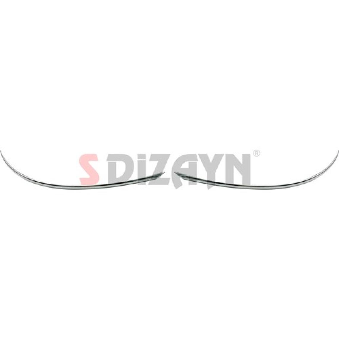 S-Dizayn Renault Clio 5 Krom Ayna Alt Çıtası 2 Parça 2019 ve Üzeri A+Kalite