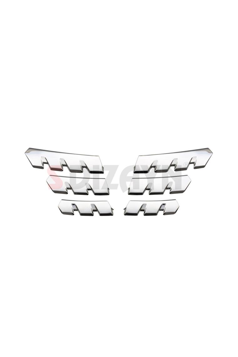 S-Dizayn Renault Clio 5 Krom Ön Alt Panjur 6 Parça 2019 ve Üzeri