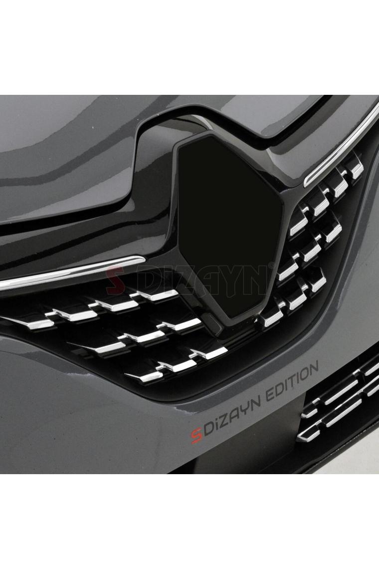 S-Dizayn Renault Clio 5 Krom Ön Alt Panjur 6 Parça 2019 ve Üzeri