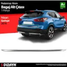S-Dizayn Nissan Qashqai Krom Bagaj Alt Çıtası 2014 Üzeri