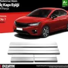 S-Dizayn Honda City Krom İç Kapı Eşiği 4 Prç. 2020 Üzeri A+ Kalite