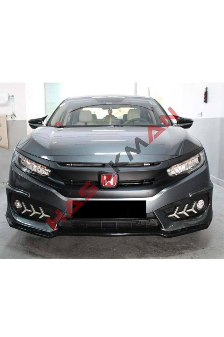 Honda civic fc5 uyumlu ayna kapağı batman yarasa piano black