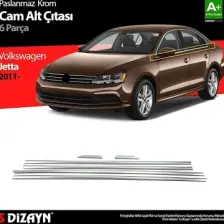 Nova Krom Vw Jetta Krom Cam Çıta 6 Prç 2011-2019