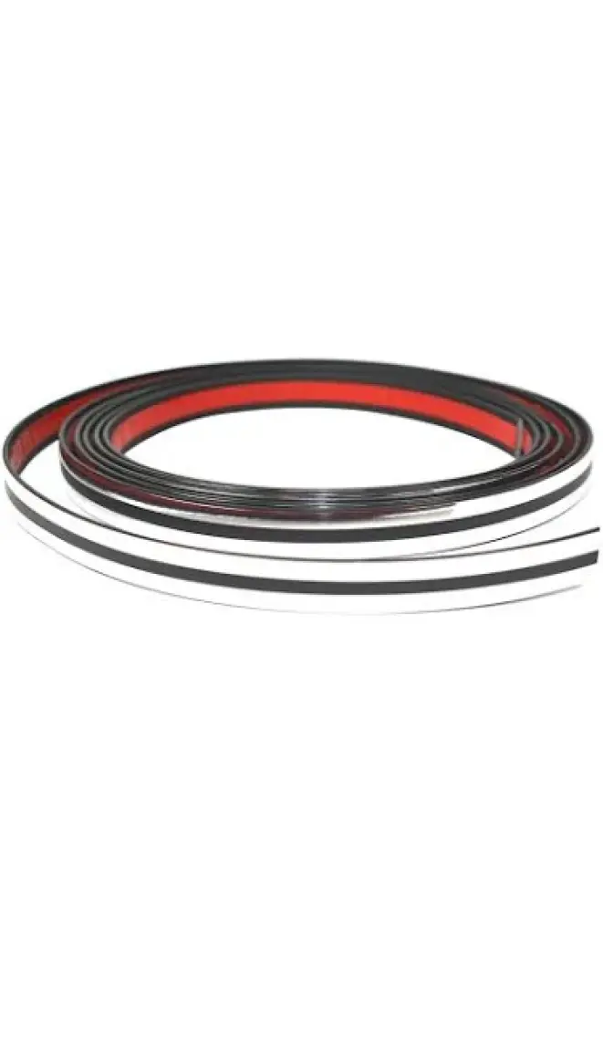Trend Garaj Çift Şerit Krom 20 mm 3 Metre Nikelaj Şerit