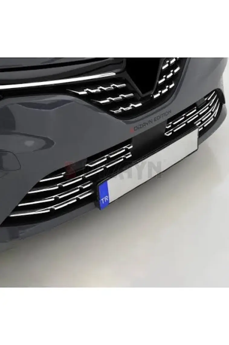 Nova Krom Renault Clio 5 Krom Ön Tampon Çıtası 10 Prç. 2019 ve Üzeri