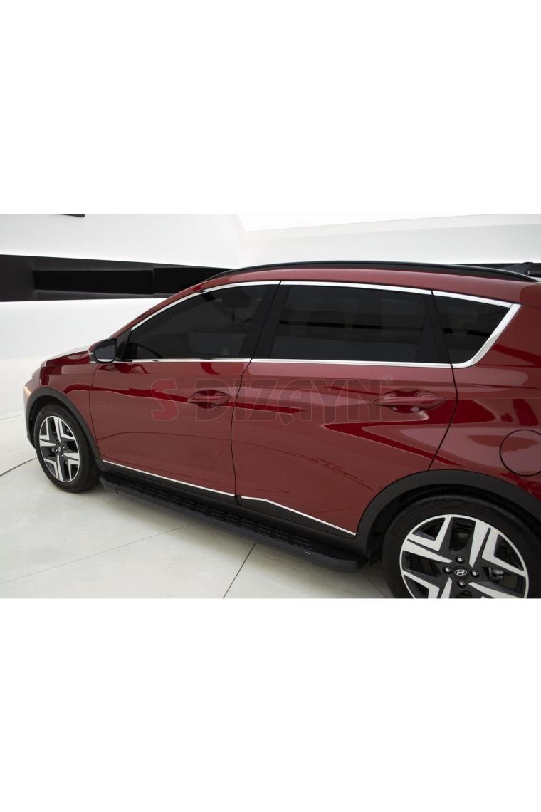 S-dizayn Hyundai Bayon Krom Yan Kapı Çıtası 4 Prç. 2021 Üzeri 6221141