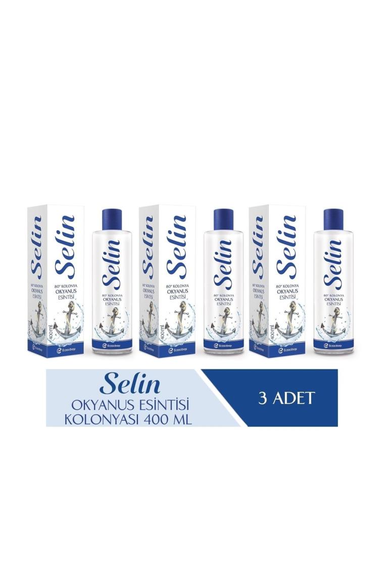 Parfümlü Kolonya Okyanus Esintisi 400 ml 3'lü Set