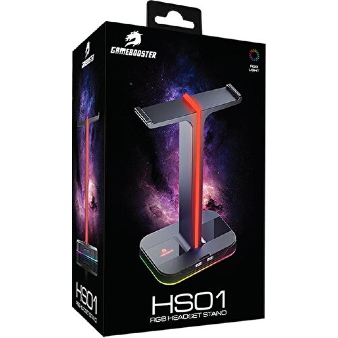 Gamebooster HS01 Rgb Aydınlatmalı Ikili Kulaklık Standı (GB-HS01)