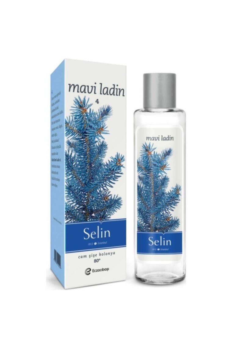Selin Mavi Ladin Parfümlü Kolonya Cam Şişe 180 ml