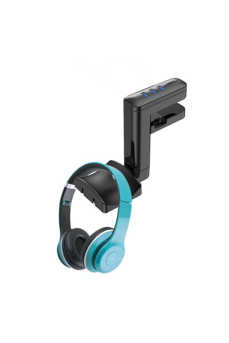 Daily Link Dailylink Kulaklık Stand 360° Dönebilen 3 USB Port Micro Sd Kart Okuyuculu Kulaklık Stant