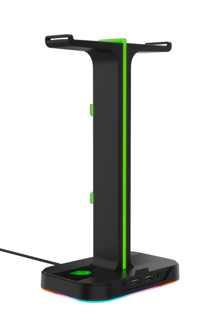 Pusat RGB USB Çoklayıcı Oyuncu Kulaklık Standı