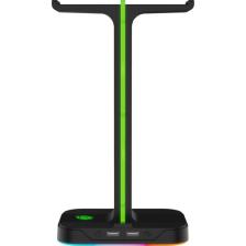 Pusat RGB USB Çoklayıcı Oyuncu Kulaklık Standı