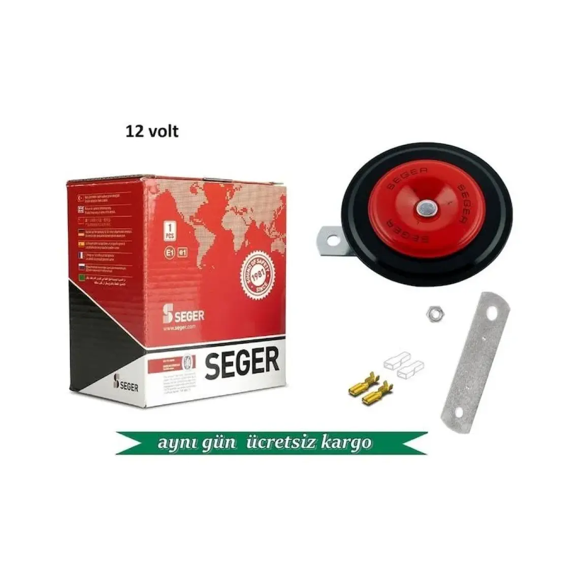 Seger MOTOSİKLET KORNASI SEGER 50F 12 V, 480 HZ (DİDİT) BÜYÜK BOY KALIN SES