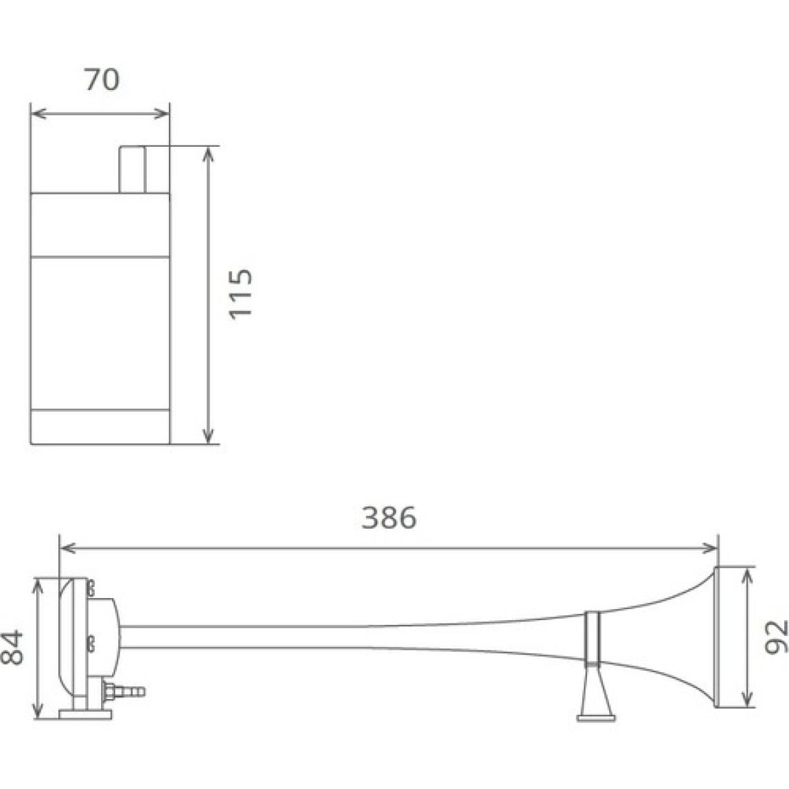 seger Marin - Gemi Kornası 12 Volt (Kompresörlü)