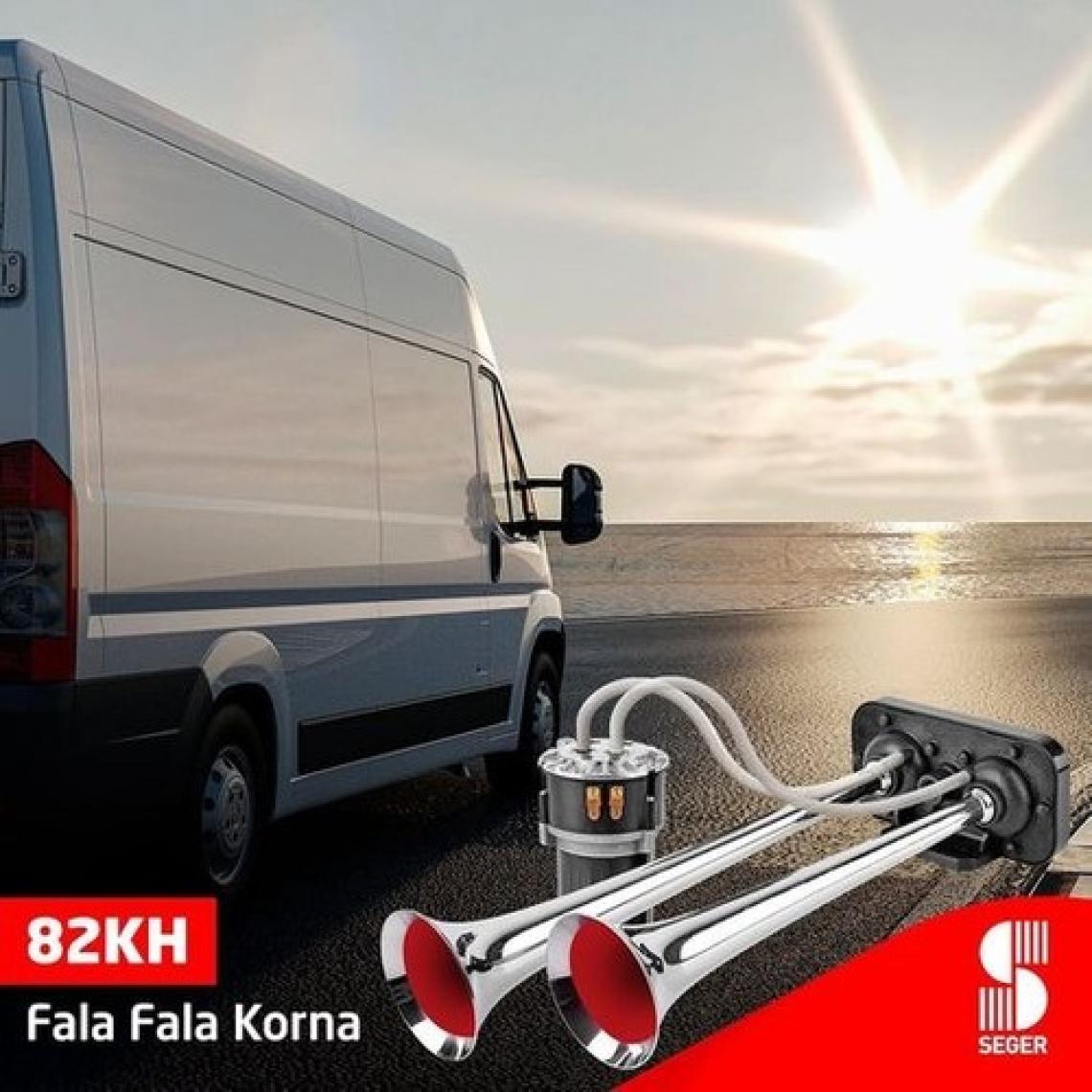 Seger 24VOLT Fala-Fala Kompresörlü Korna Krom 85KH24.000.02K