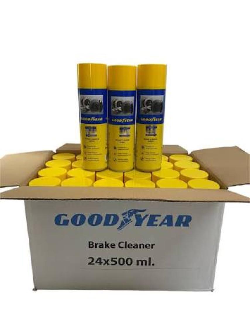 Goodyear Yüksek Sıcaklık Dayanıklı Fren Balata Temizleme Spreyi - Sessiz ve Güvenli Frenleme, 500 ml, Tüm Araçlarla Uyumlu