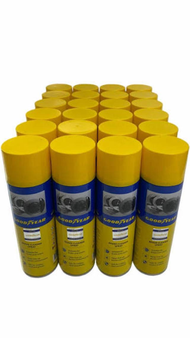 Goodyear Yüksek Sıcaklık Dayanıklı Fren Balata Temizleme Spreyi - Sessiz ve Güvenli Frenleme, 500 ml, Tüm Araçlarla Uyumlu