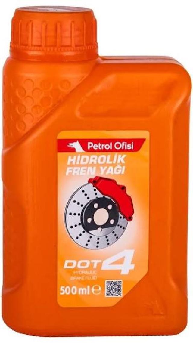 Petrol Ofisi Dot 4 Hidrolik Fren Yağı 500 Ml