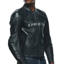 Dainese Racing 4 Black Fluo Red Deri Mont