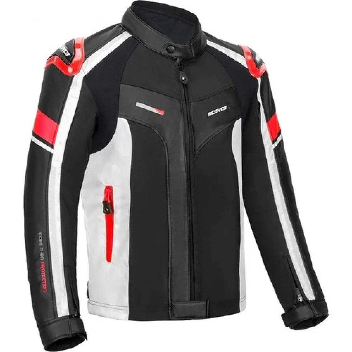 Motoanl Motosiklet Montu Full Korumalı 4 Mevsim Pu Kaplamalı Deri ve Maxdura Kumaş Motor Mont Red