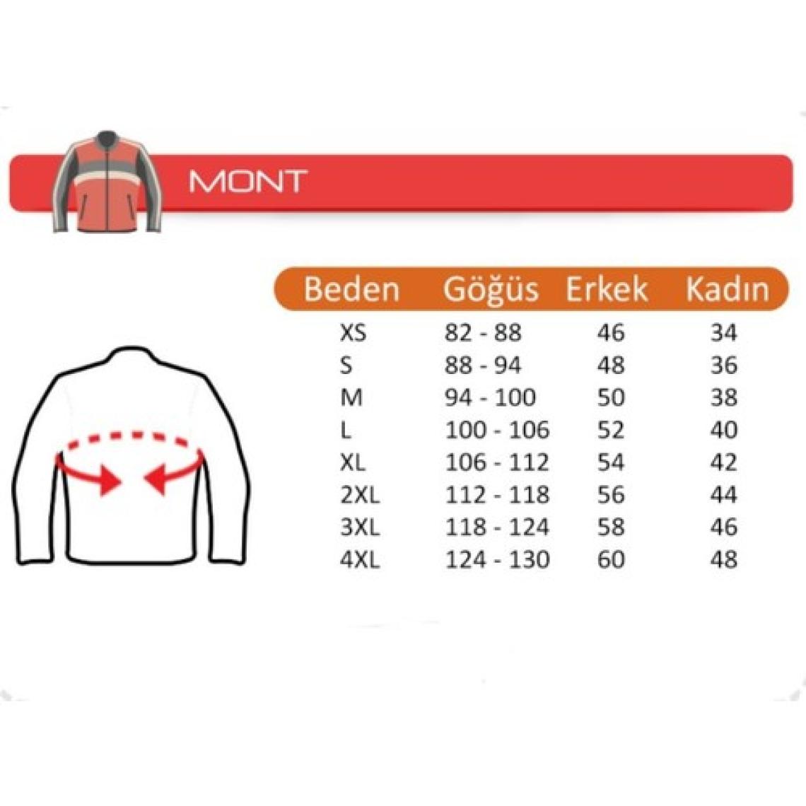 Motoanl Motosiklet Montu Full Korumalı 4 Mevsim Pu Kaplamalı Deri ve Maxdura Kumaş Motor Mont Red