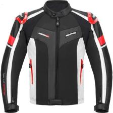 Motoanl Motosiklet Montu Full Korumalı 4 Mevsim Pu Kaplamalı Deri ve Maxdura Kumaş Motor Mont Red