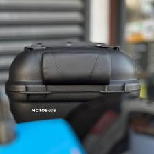 Motobros Motosiklet Çanta Sırt Dayama Siyah Deri (Universal) Ultra Konfor