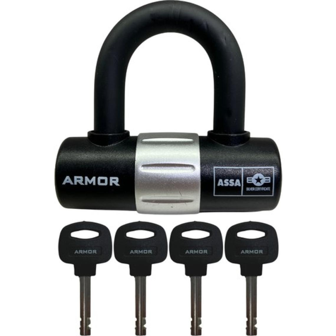 Armor Kelepçe Çelik U Bar Sra Certf. 4 Anahtar ( 12X11CM-16MM )