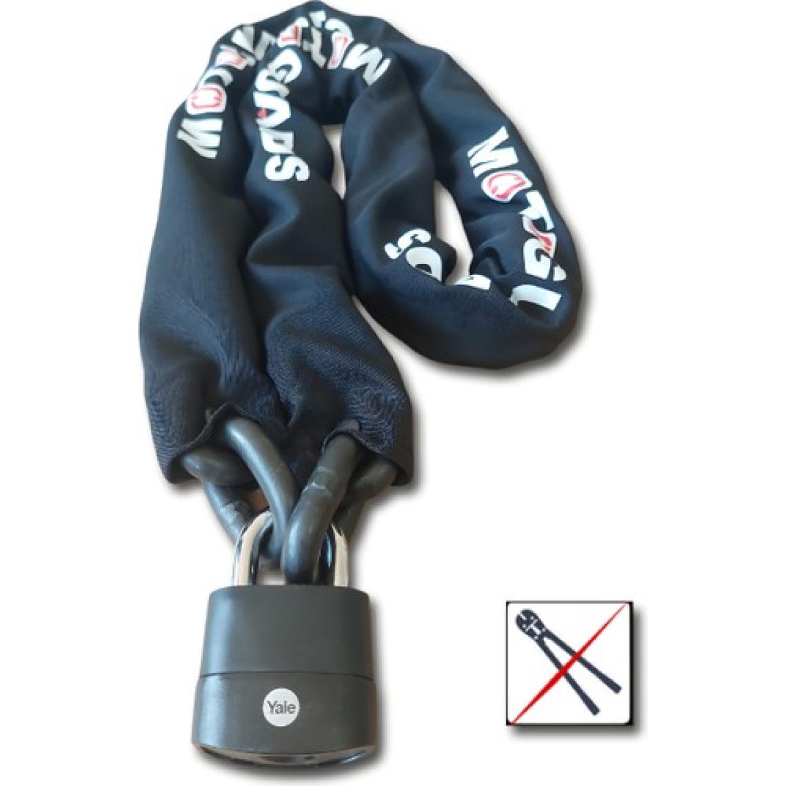 Motoguards Strong Grade 13MM Kesilmez Motosiklet Zinciri + Yale Kilit