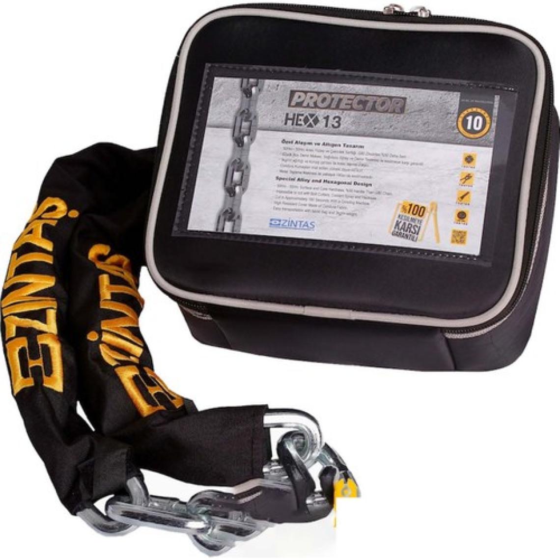 Zintaş Protector HEX13MM Motosiklet Zinciri Sadece Zincir 180cm