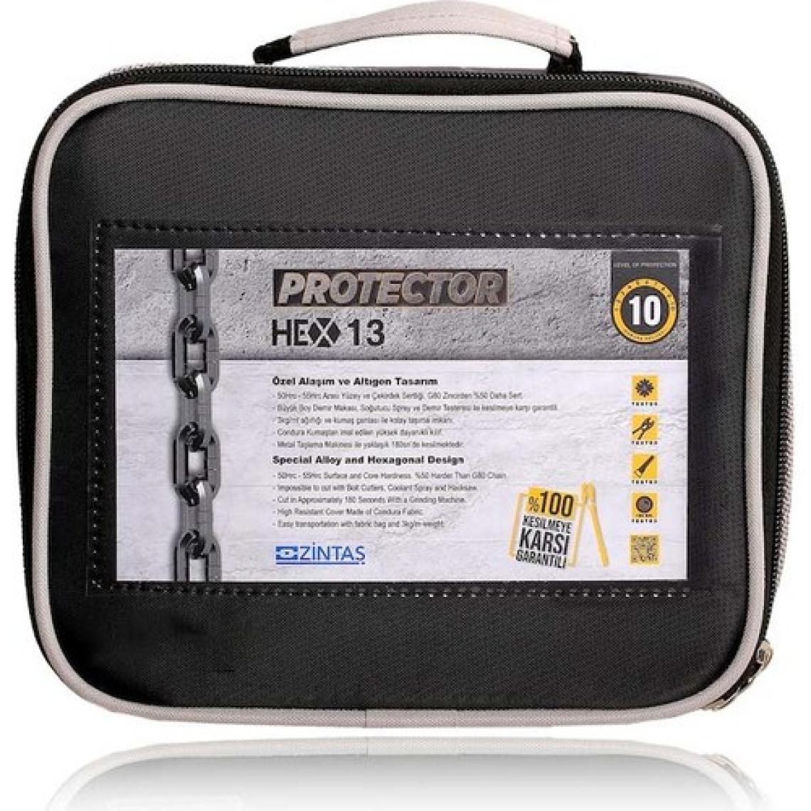 Zintaş Protector HEX13MM Motosiklet Zinciri Sadece Zincir 180cm