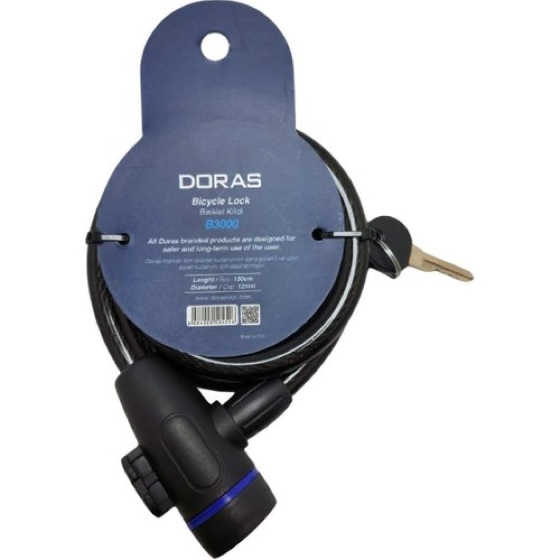 Doras Bisiklet Kilidi B3000 1 Antrasit