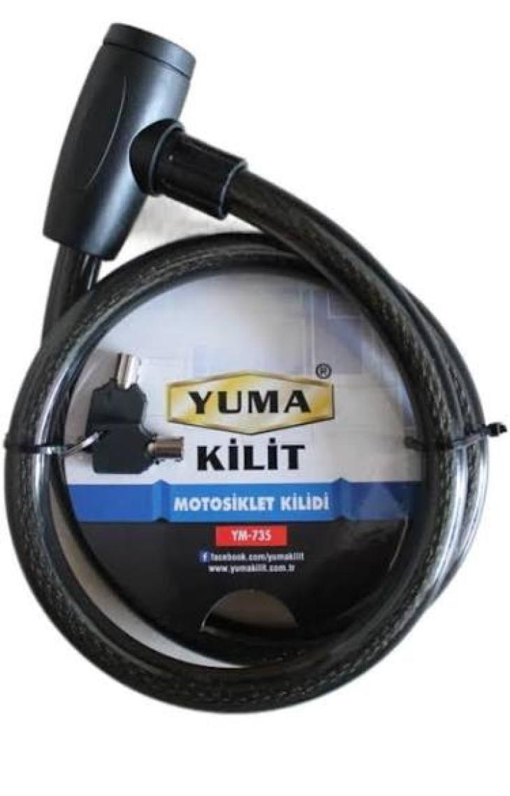 Yuma Motosiklet Kilidi YM-735 120cm 20mm