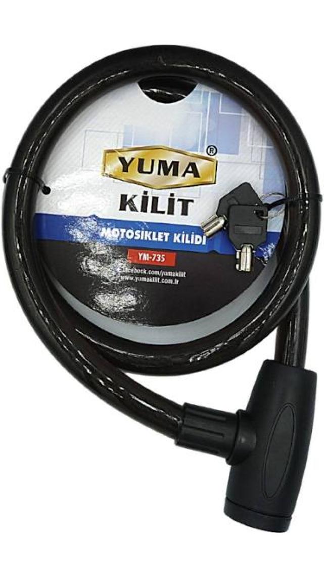 Yuma Motosiklet Kilidi YM-735 120cm 20mm