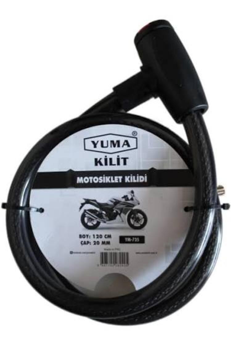 Yuma Motosiklet Kilidi YM-735 120cm 20mm