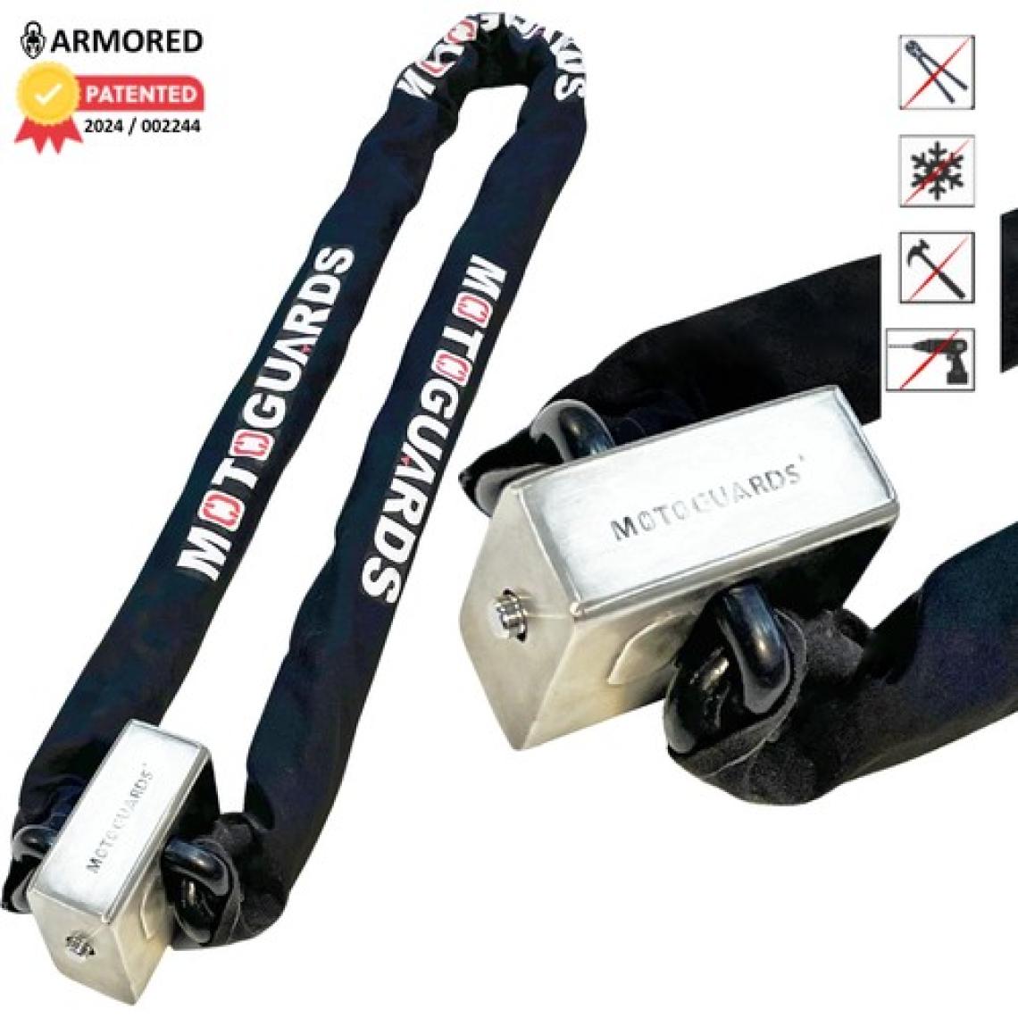 Armored Ma-13 Zırhlı Kilit ve 2 Metre 13MM Zincir
