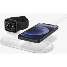 Spigen MagFit Duo AMP02796 2in1Beyaz MagSafe Docking Station
