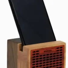 Woodsaka Hoparlör Telefon Standı - Ceviz Kiraz ve Paduk Ağaçlarından