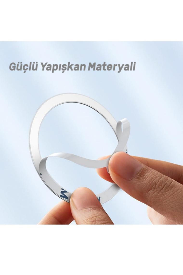 Livx Power Metal Magsafe Halka Yüzük Ring iPhone 8 ve Üstü Modeller ile Uyumlu Lvrng