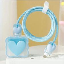 Mimtec Şarj Başlığı ve Kablo Koruyucu 4 Lü Set Iphone 20 W Type-C Şarj Adaptör Uyumlu Şarj Koruyucu