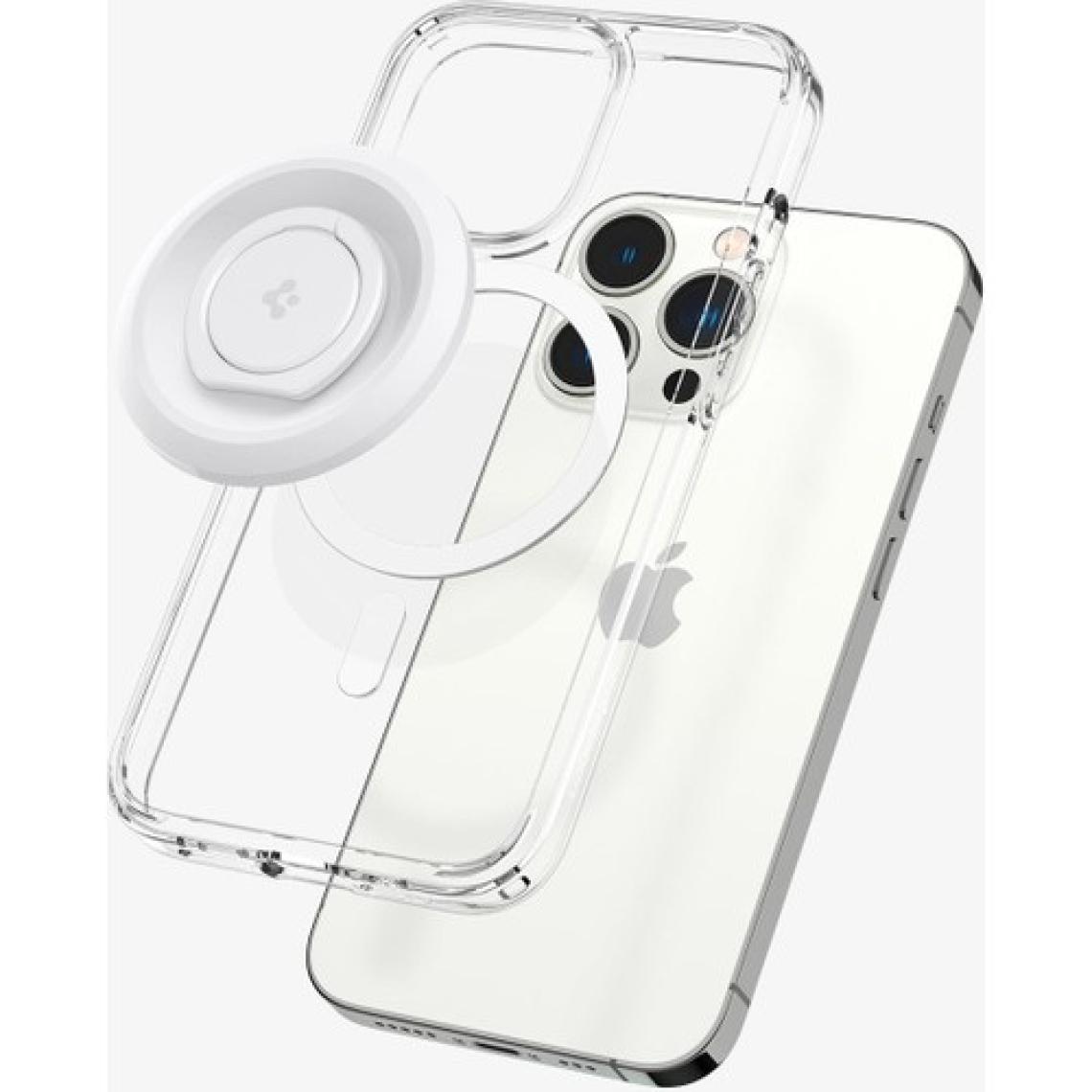 Spigen MagFit O-Mag iPhone için Manyetik Telefon Tutucu MagSafe özellikli Ring White - AMP05303