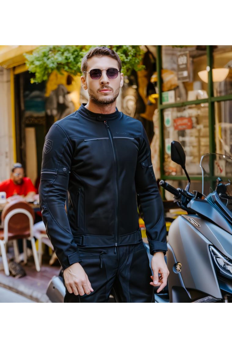 Scudo Milano Yazlık Fileli Erkek Motosiklet Ceketi