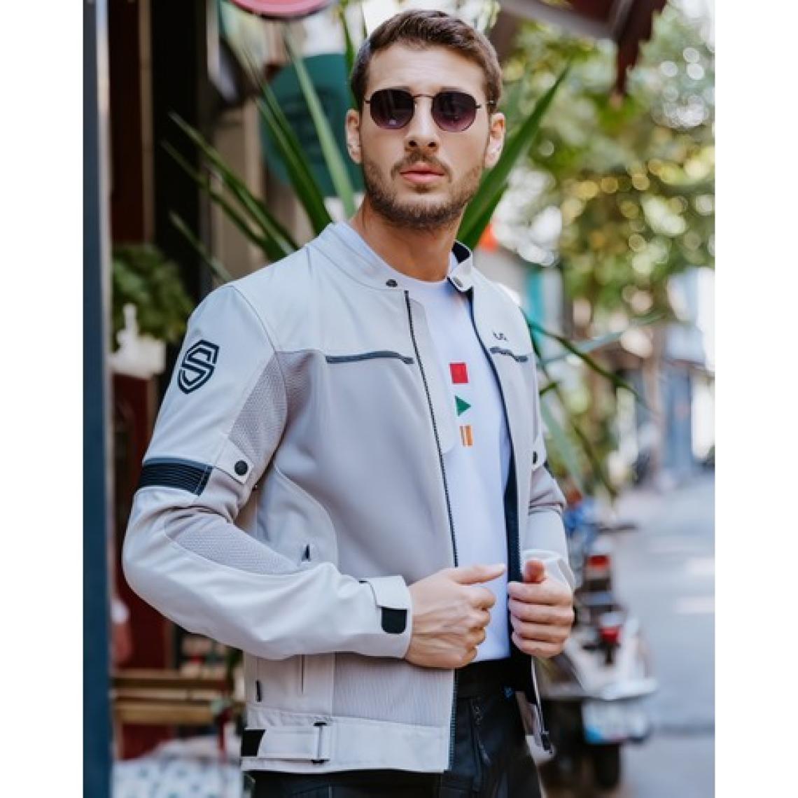 Scudo Milano Gri Yazlık Fılelı Erkek Motosıklet Montu 5xl
