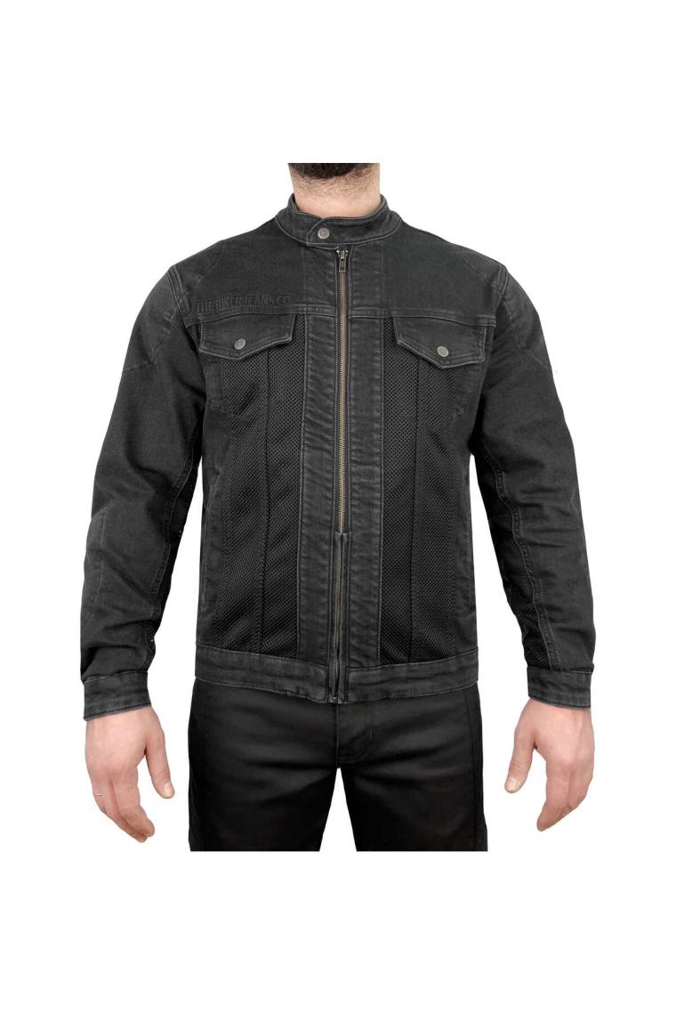 The Biker Jeans Grey Ice Korumalı File Motosiklet Kot Montu Erkek