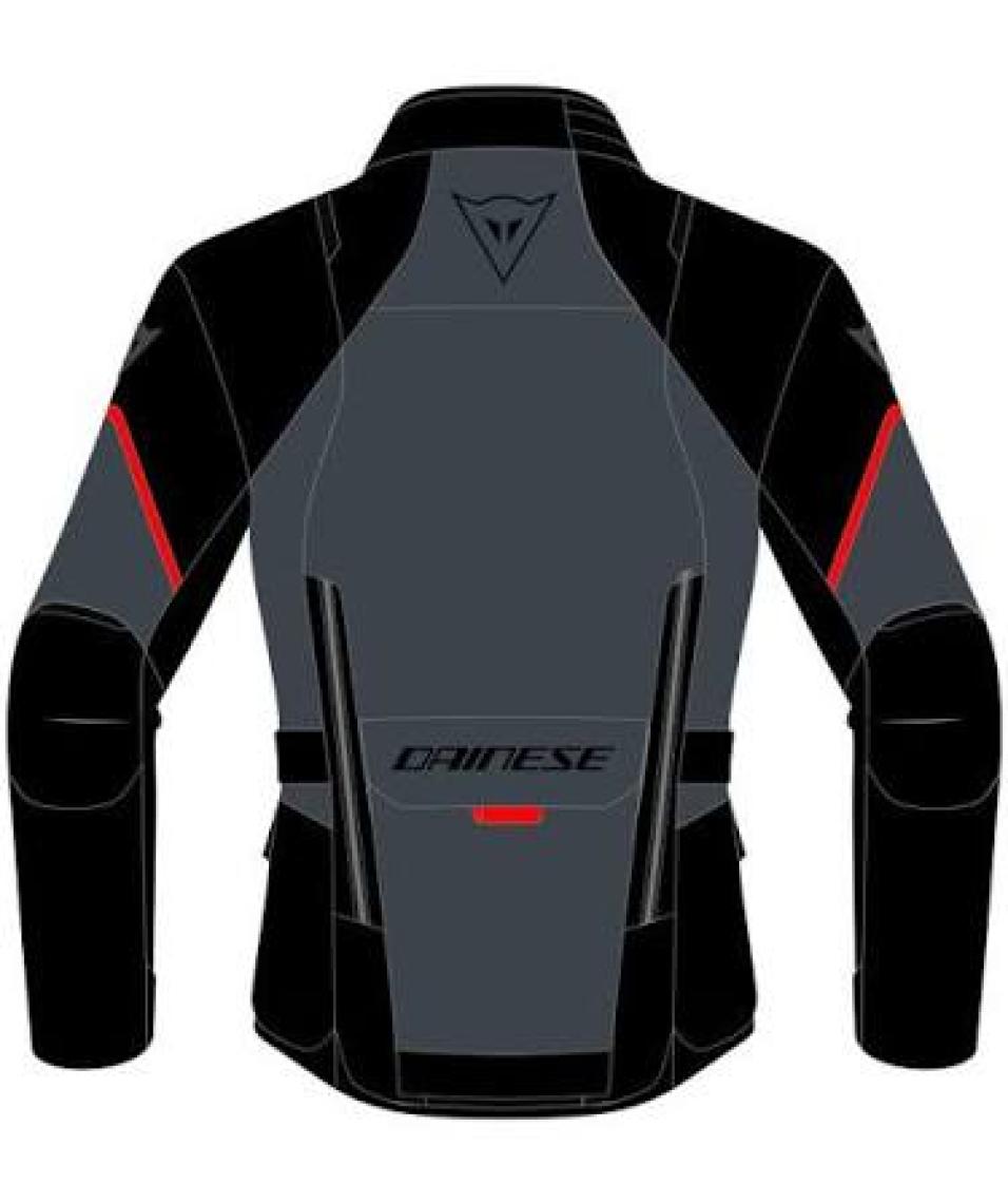 Dainese Tempest 3 Ebony Black Lava Red D-Dry Mont